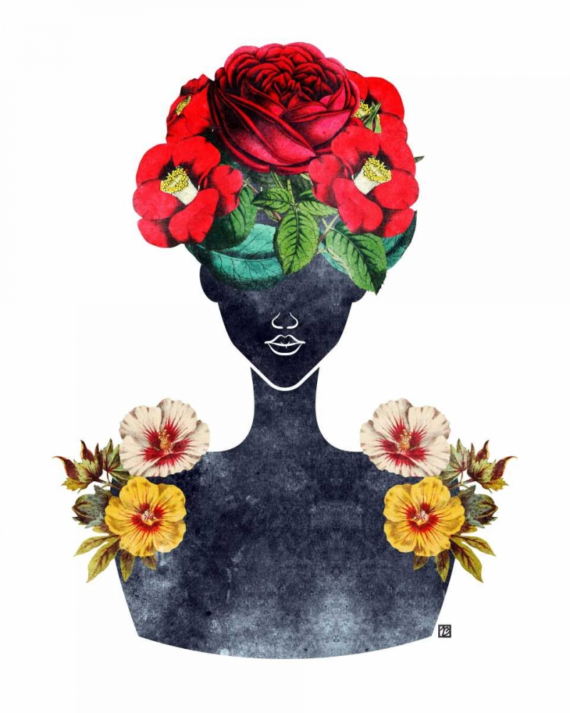 Flower Crown Silhouette III art print by Tabitha Brown for $57.95 CAD