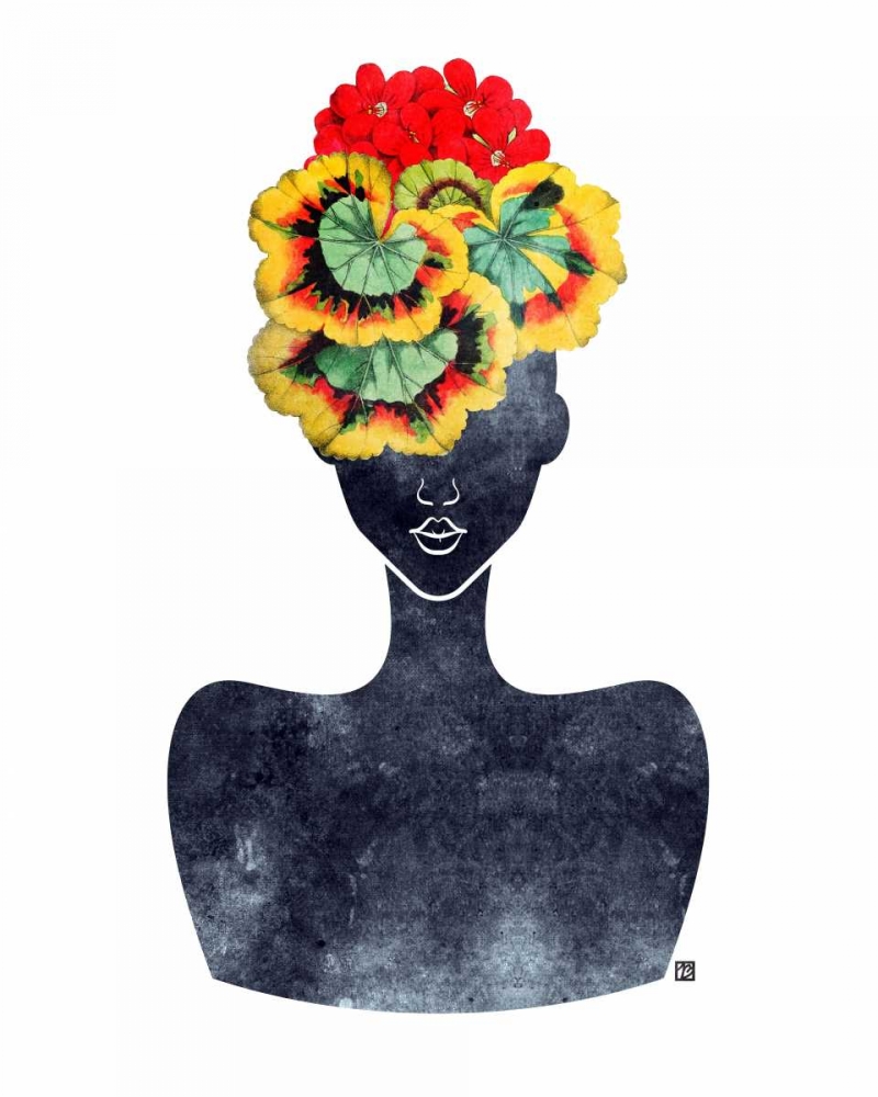 Flower Crown Silhouette IV art print by Tabitha Brown for $57.95 CAD
