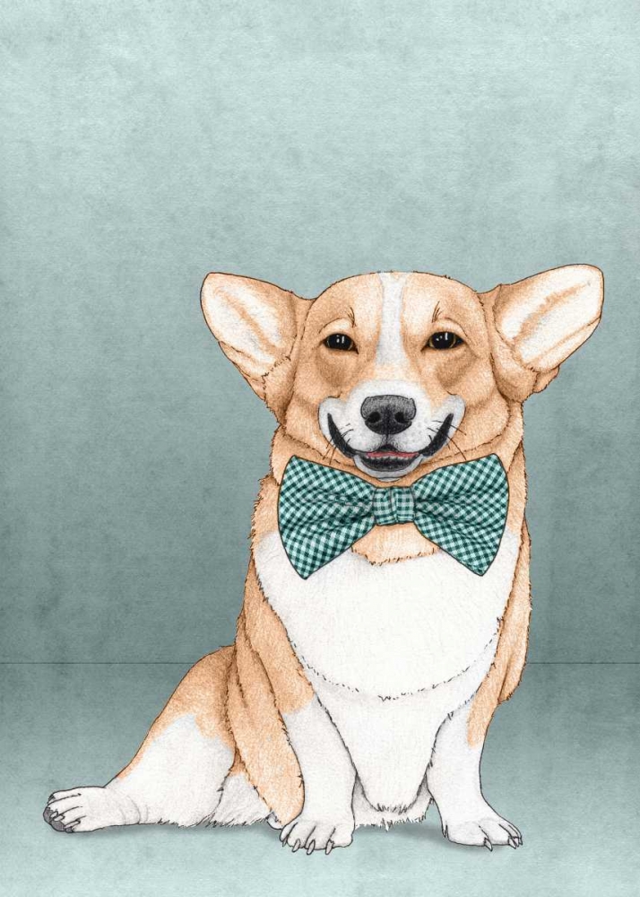 Corgi Dog art print by Barruf for $57.95 CAD