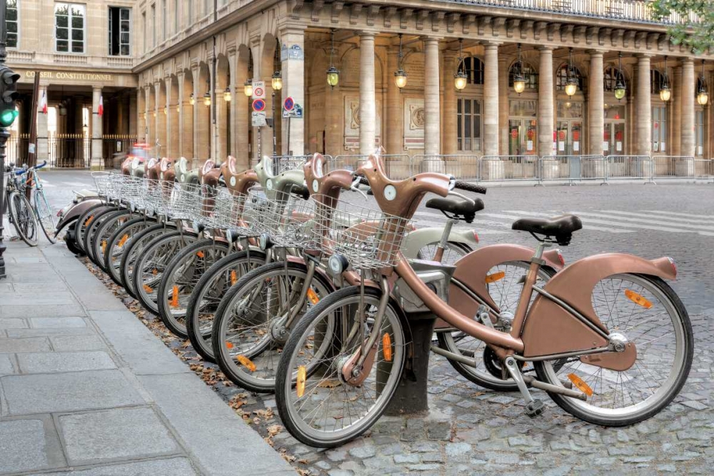 Paris Cycles 1 art print by Alan Blaustein for $57.95 CAD