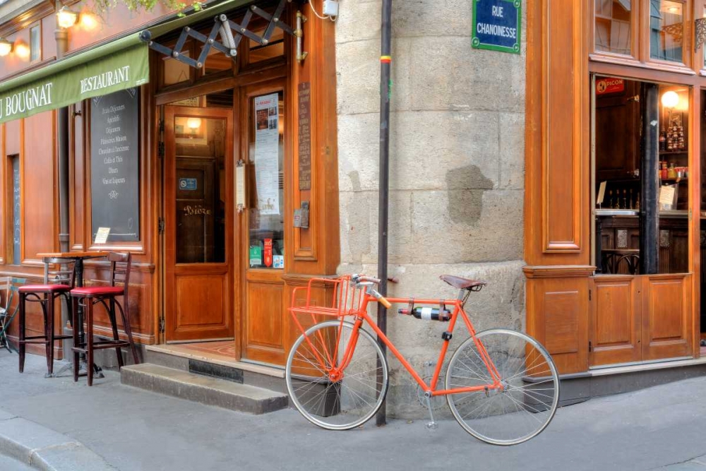 Orange Bicycle, Paris art print by Alan Blaustein for $57.95 CAD