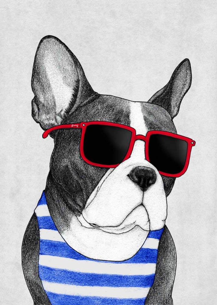 Frenchie Summer Style art print by Barruf for $57.95 CAD