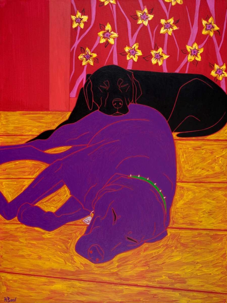 Let Sleeping Dogs Lie art print by Angela Bond for $57.95 CAD