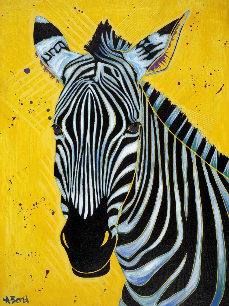Zebra art print by Angela Bond for $57.95 CAD