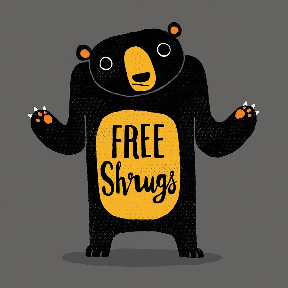 Free Shrugs art print by Michael Buxton for $57.95 CAD