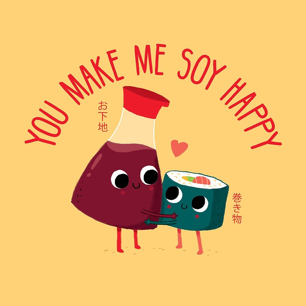 Soy Happy art print by Michael Buxton for $57.95 CAD