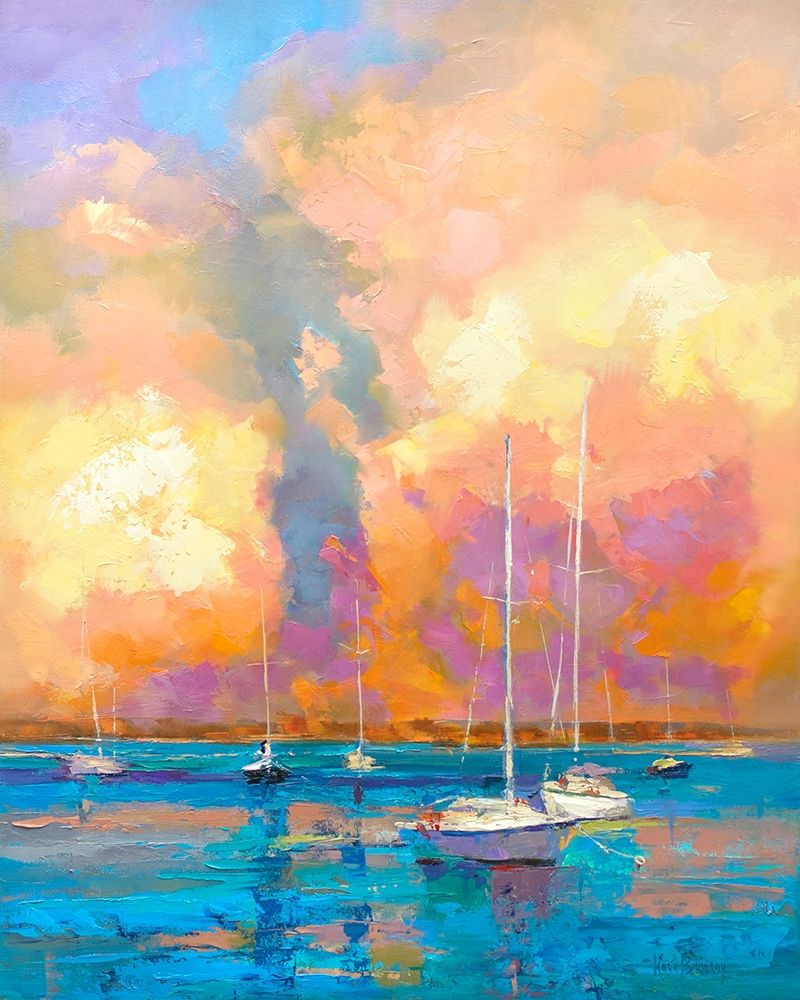 Evening On The Bay art print by Kasia Bruniany for $57.95 CAD