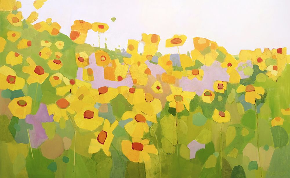 Field of Sunflowers art print by Anne Becker for $57.95 CAD