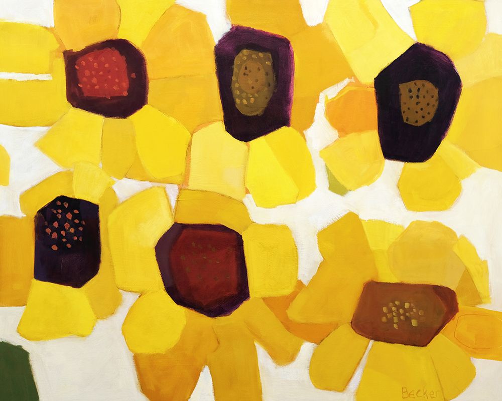 Six Sunflowers art print by Anne Becker for $57.95 CAD