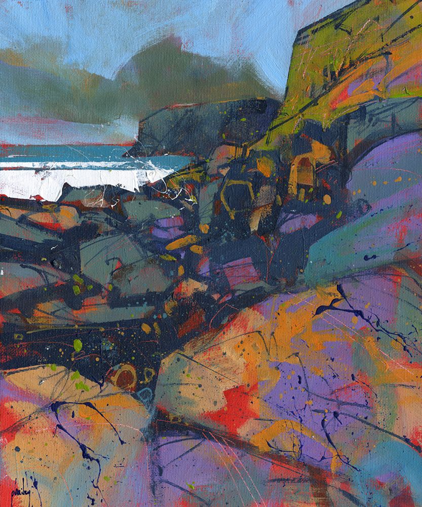 Morfa Cove Rocks art print by Paul Bailey for $57.95 CAD