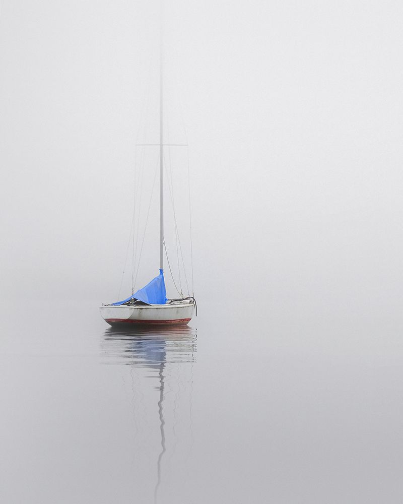 Sailboat; Red, White And Blue art print by Nicholas Bell for $57.95 CAD