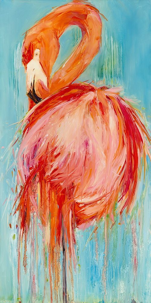 Flamingo Pose art print by Kathleen Broaderick for $57.95 CAD