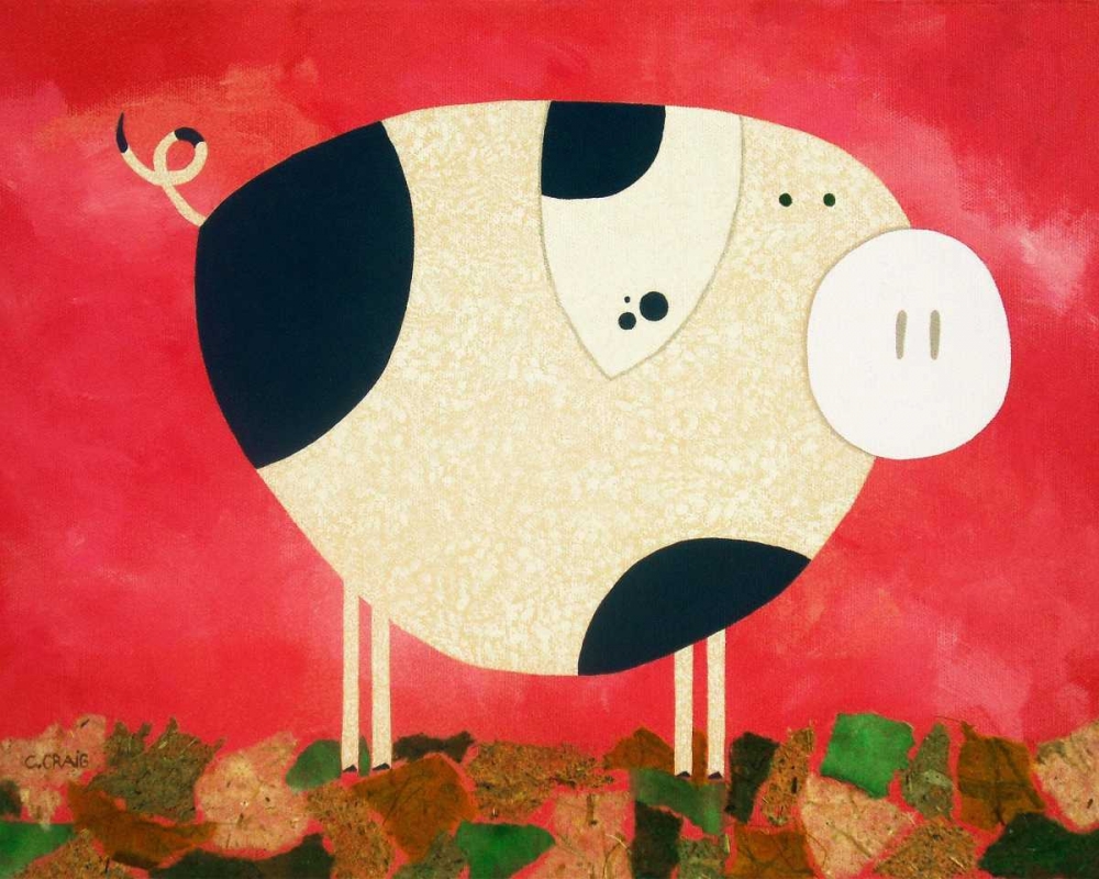 Pig Newton art print by Casey Craig for $57.95 CAD
