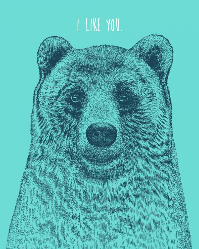I Like You Bear art print by Rachel Caldwell for $57.95 CAD