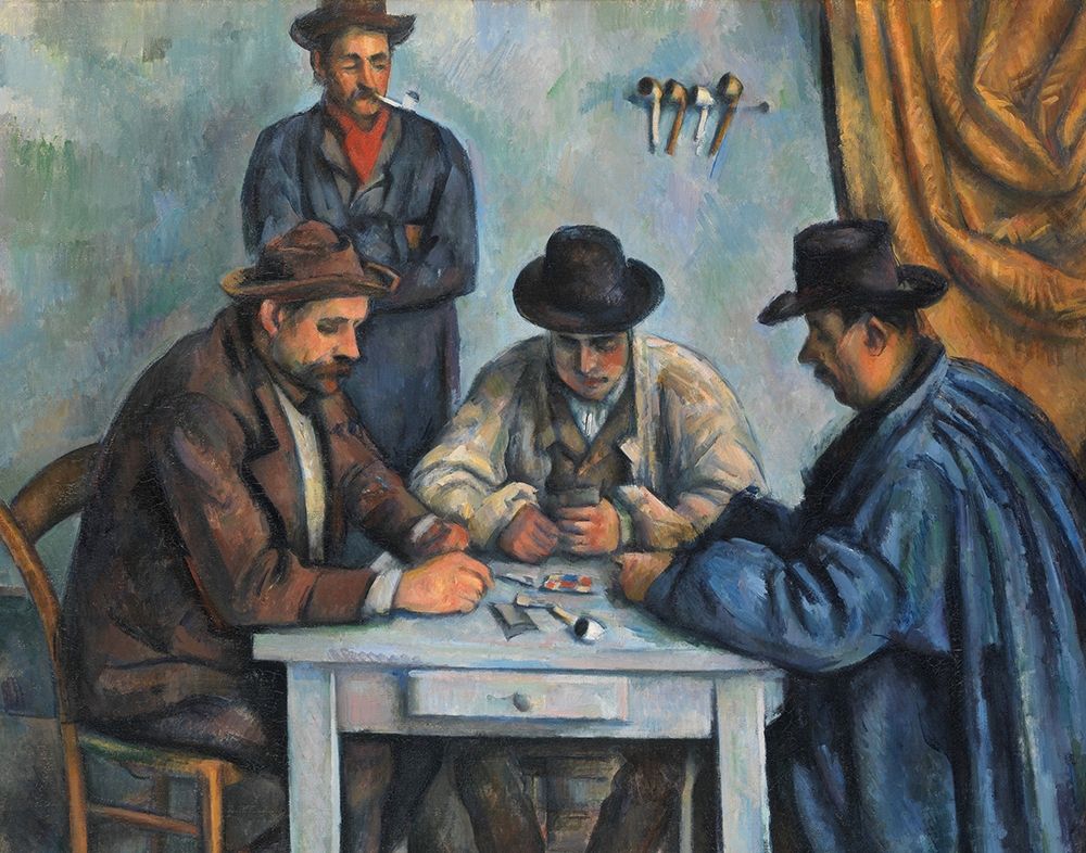 The Card Players art print by Paul Cezanne for $57.95 CAD