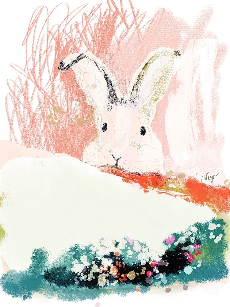 Bunny in the Garden art print by Niya Christine for $57.95 CAD