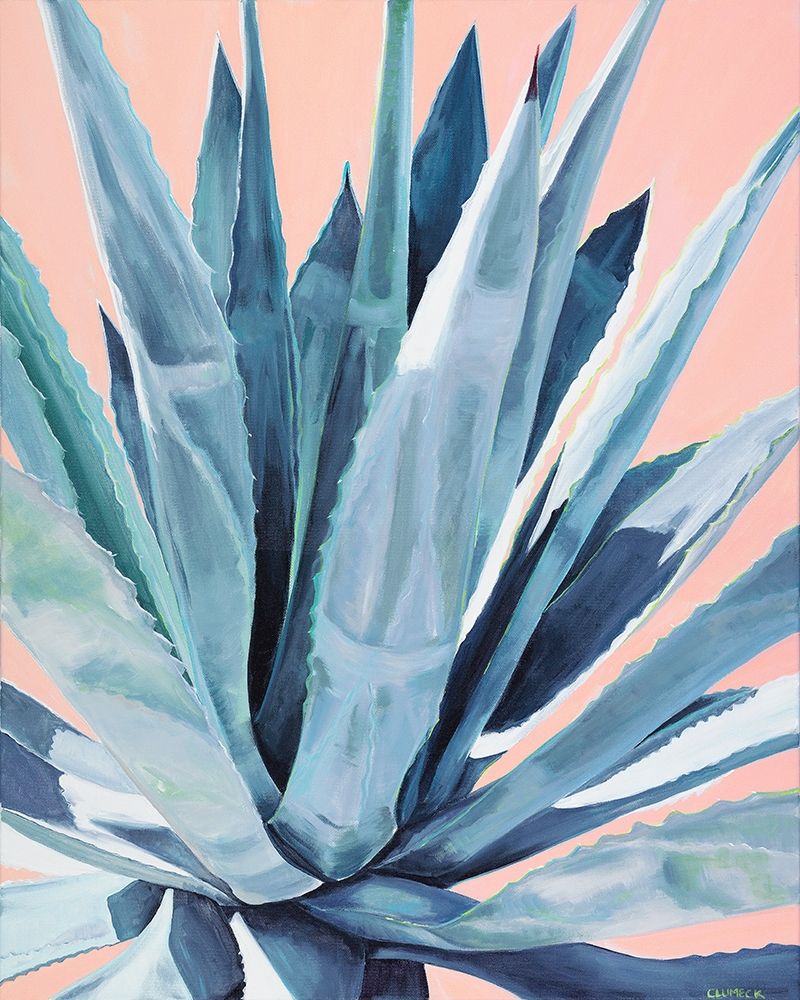 Agave with Coral art print by Alana Clumeck for $57.95 CAD