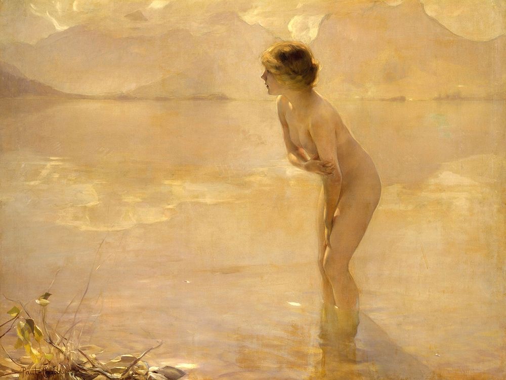 September Morn art print by Paul Chabas for $57.95 CAD