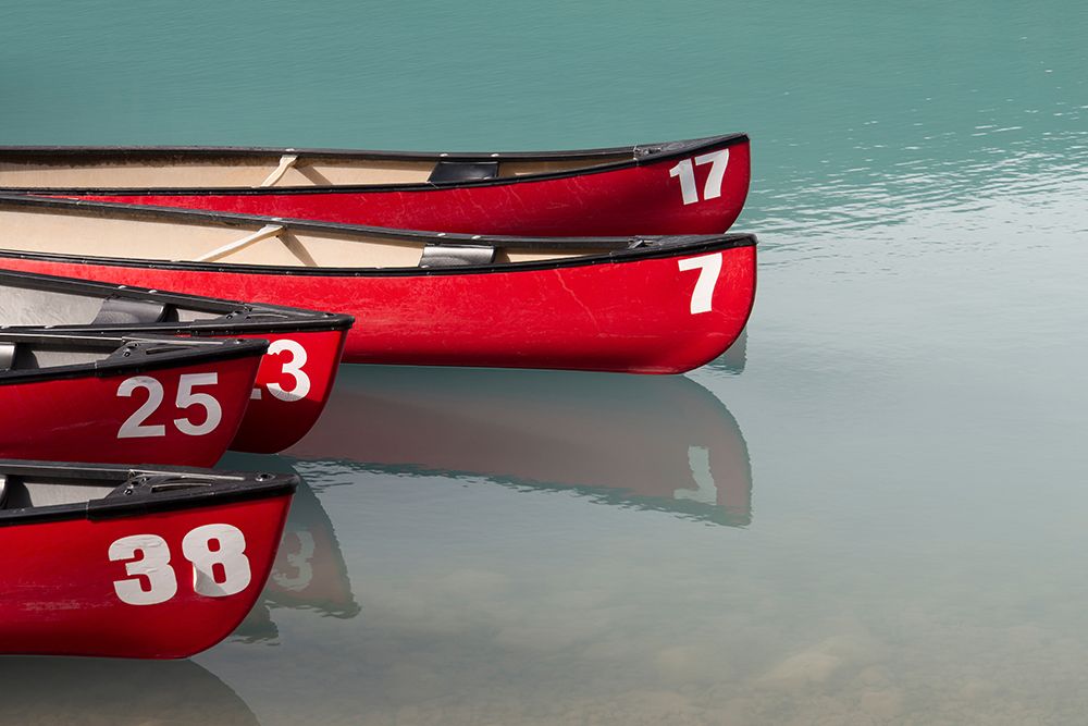 Canoes on the Lake art print by Lynann Colligan for $57.95 CAD