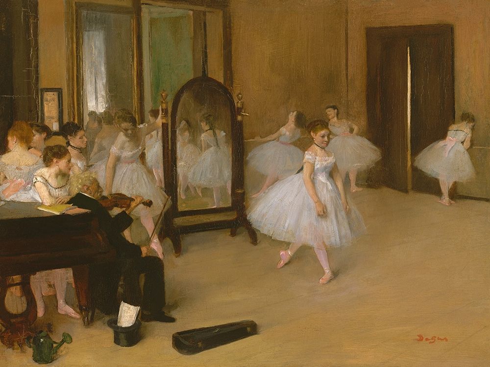 The Dancing Class art print by Edgar Degas for $57.95 CAD