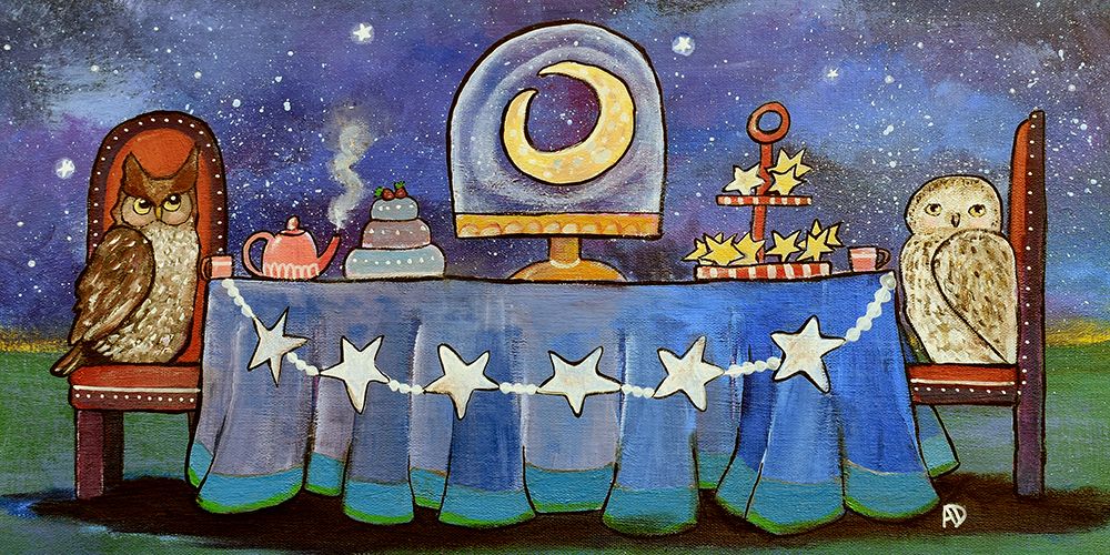 Moonlight Tea Party 1 art print by Andrea Doss for $57.95 CAD