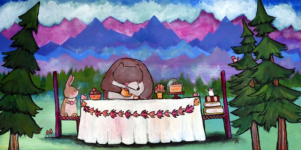 The Bears Tea Party art print by Andrea Doss for $57.95 CAD