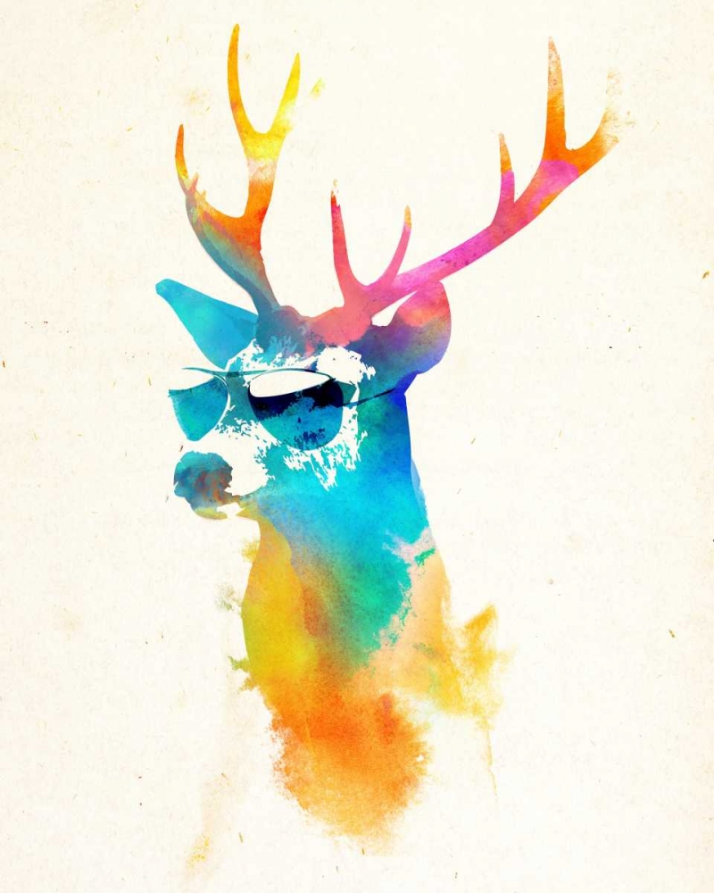 Sunny Stag art print by Robert Farkas for $57.95 CAD