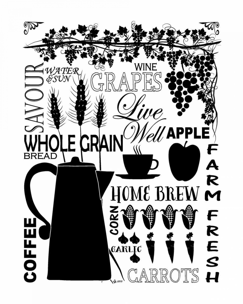 Culinary Love 2 art print by Leslie Fuqua for $57.95 CAD
