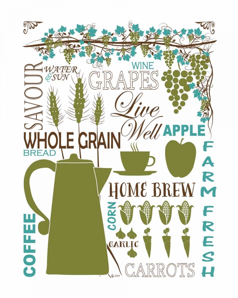 Culinary Love 2 art print by Leslie Fuqua for $57.95 CAD