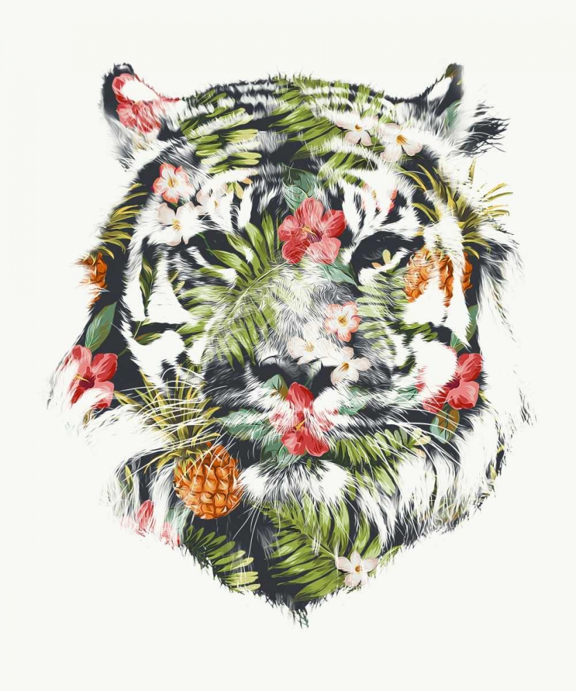 Tropical Tiger art print by Robert Farkas for $57.95 CAD