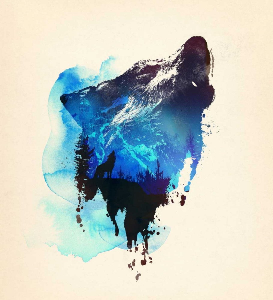 Alone As a Wolf art print by Robert Farkas for $57.95 CAD