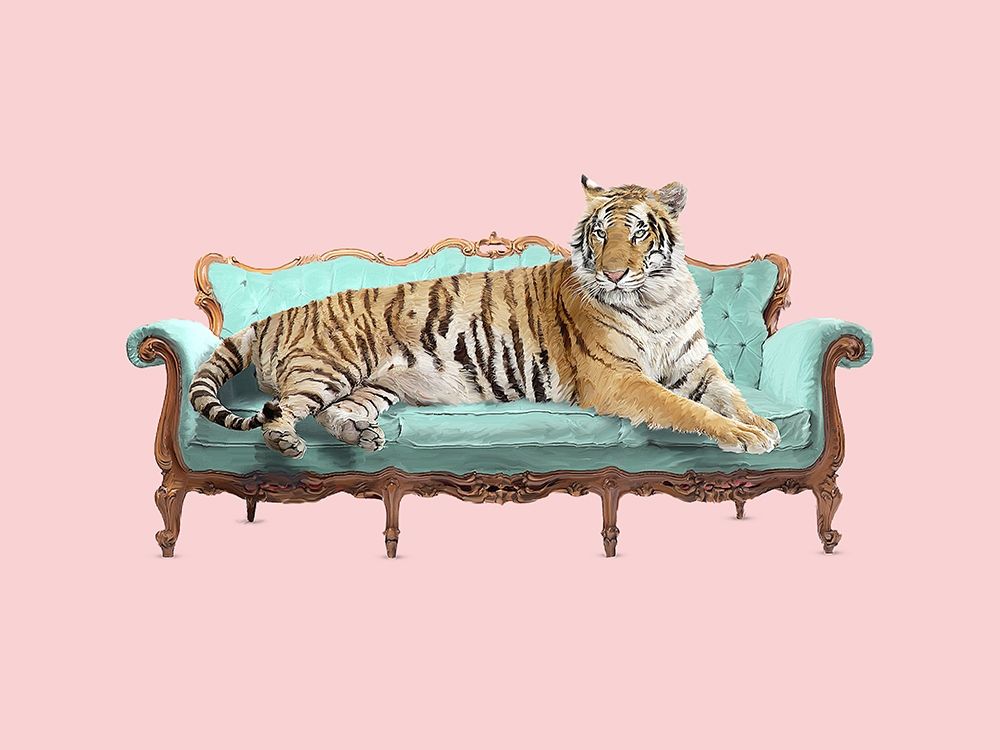 Lazy Tiger art print by Robert Farkas for $57.95 CAD