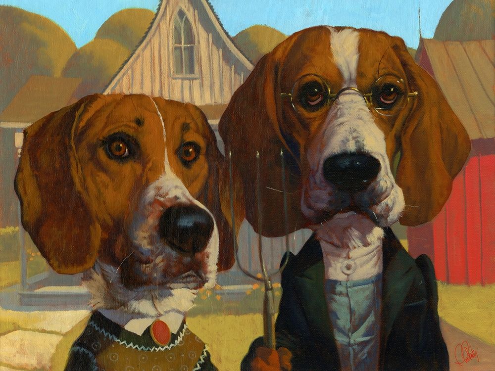 American Gothic art print by Thomas Fluharty for $57.95 CAD