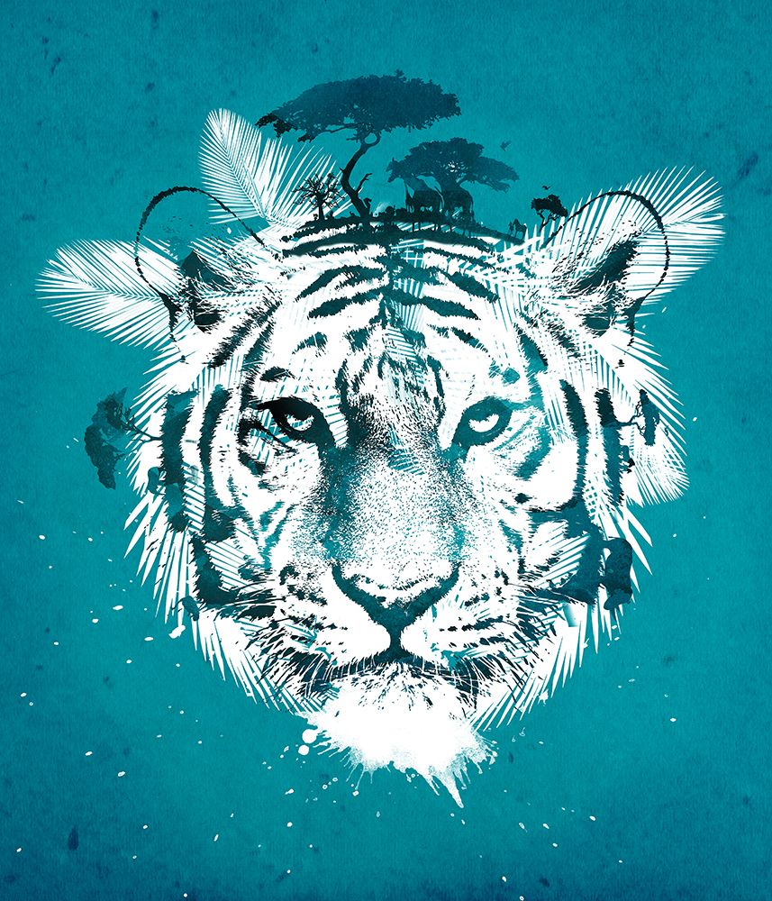 White Tiger art print by Robert Farkas for $57.95 CAD