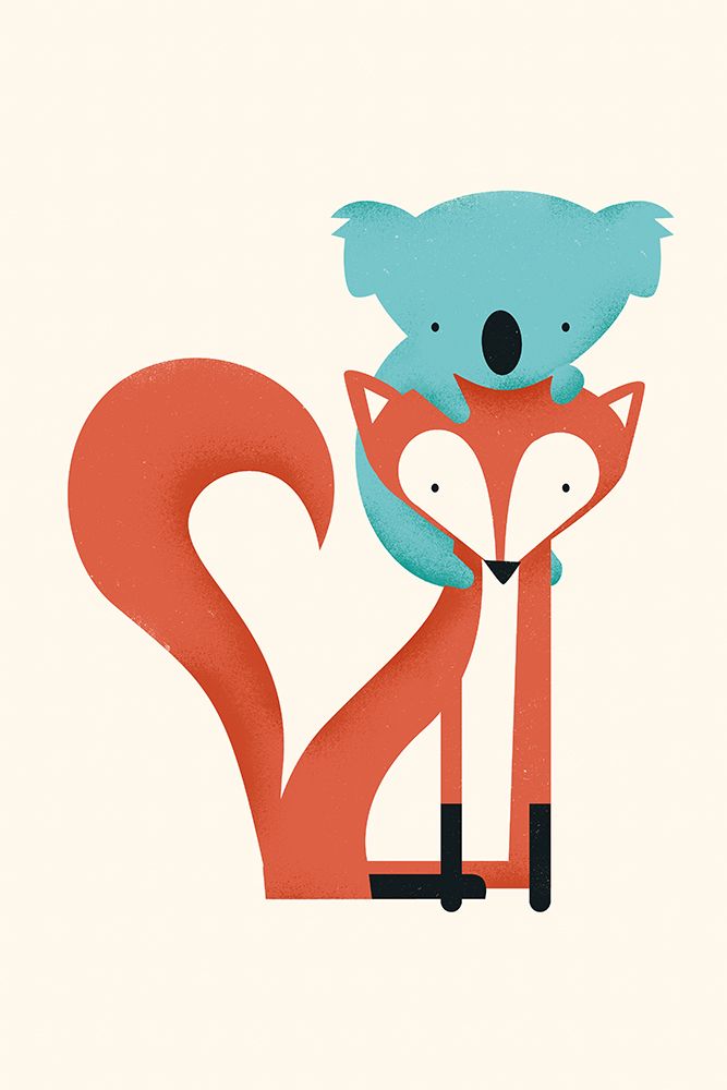 Fox And Koala art print by Jay Fleck for $57.95 CAD