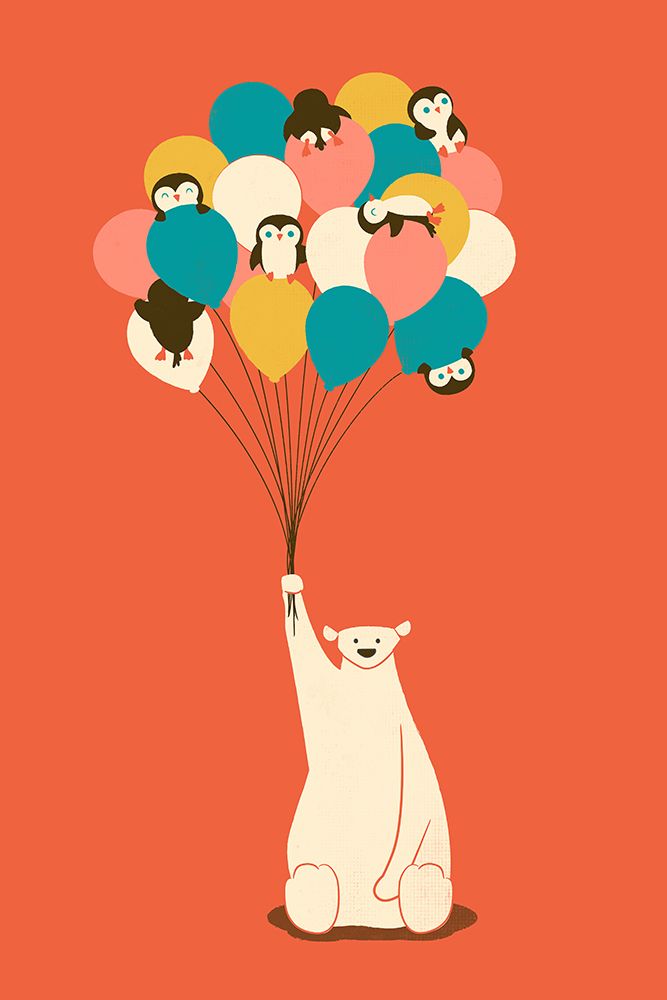 Penguin Bouquet art print by Jay Fleck for $57.95 CAD