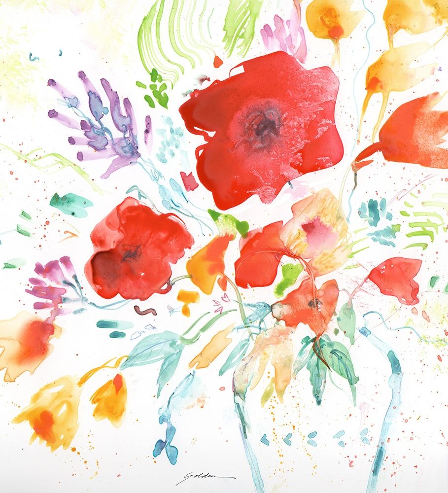 Bright Bouquet art print by Sheila Golden for $57.95 CAD