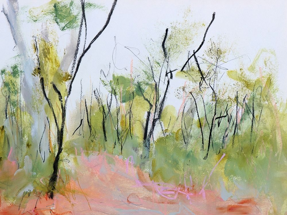 Loop Trail Through Swamp Oak Woodland art print by Ann Gordon for $57.95 CAD