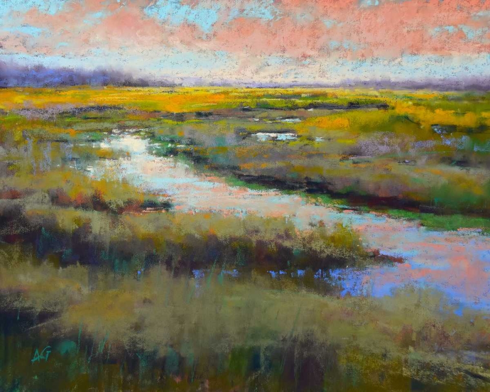 A Glimmer on the Marsh art print by Alejandra Gos for $57.95 CAD