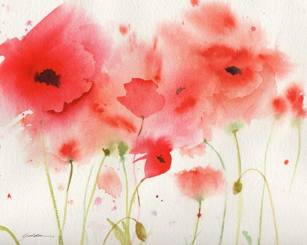 Red Poppies art print by Sheila Golden for $57.95 CAD