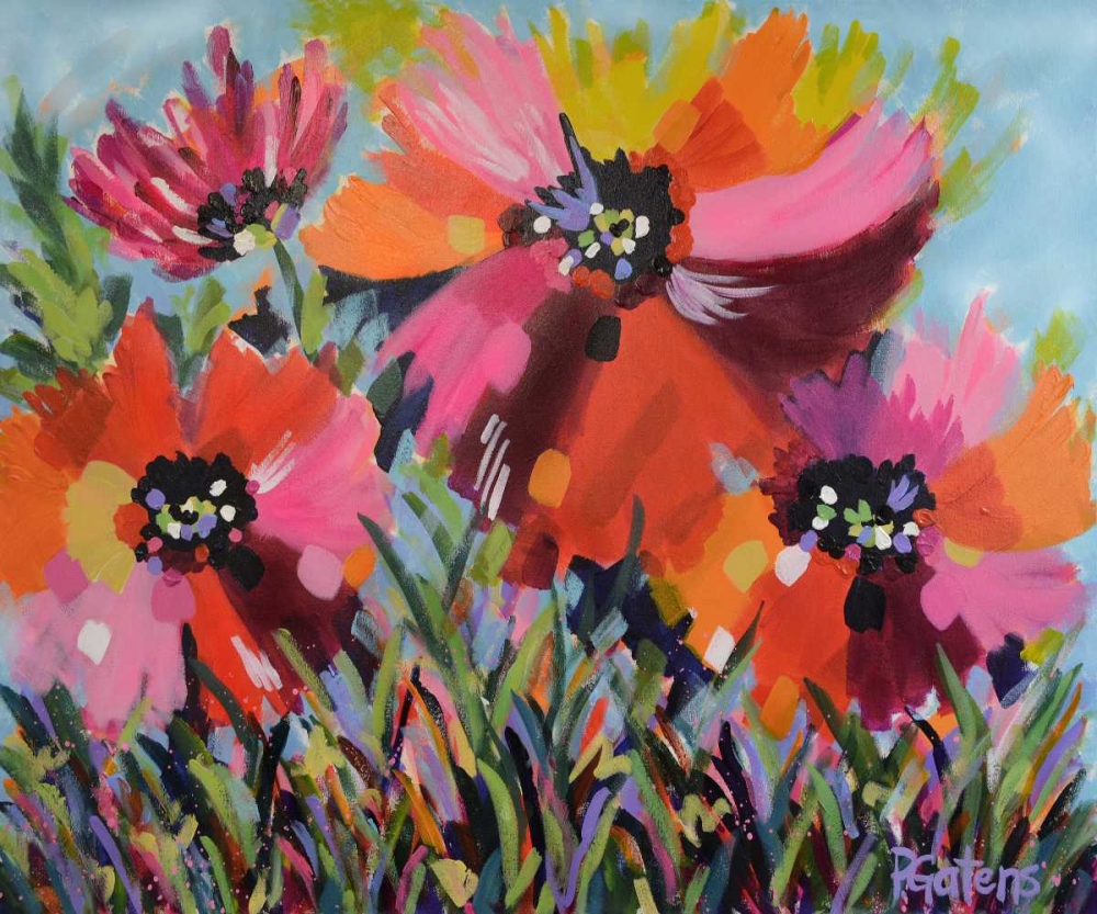 Red Poppy Field art print by Pamela Gatens for $57.95 CAD