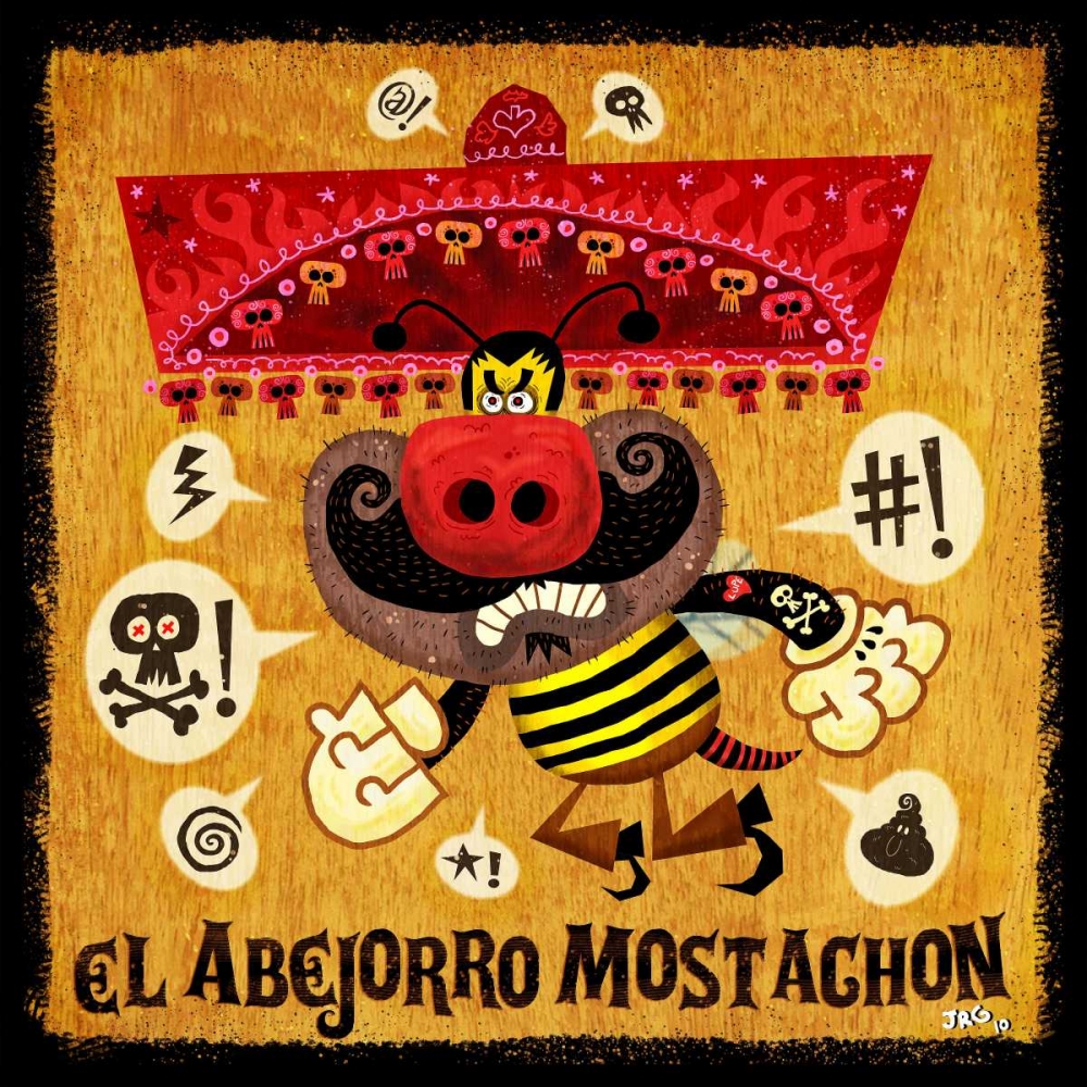 Abejorro Mostachon art print by Jorge R. Gutierrez for $57.95 CAD
