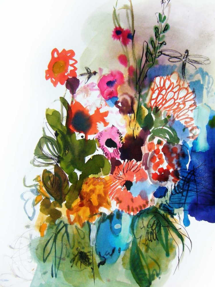 Flowers and Insects One art print by Fotini Hamidieli for $57.95 CAD
