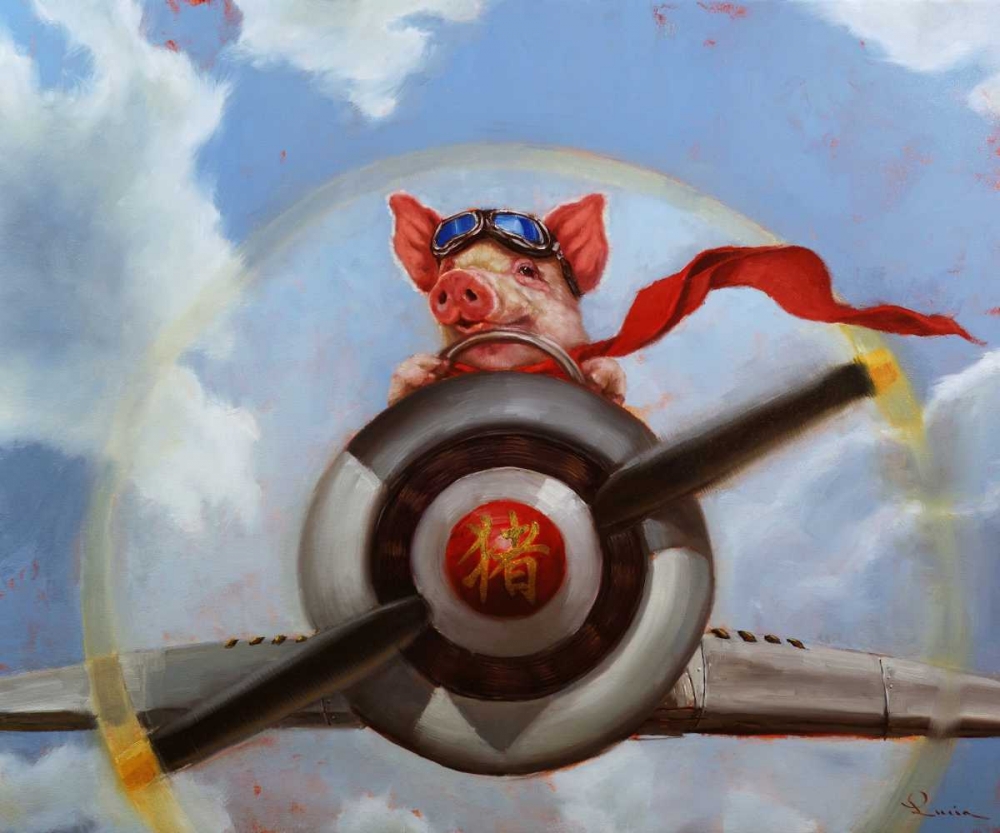 When Pigs Fly art print by Lucia Heffernan for $57.95 CAD