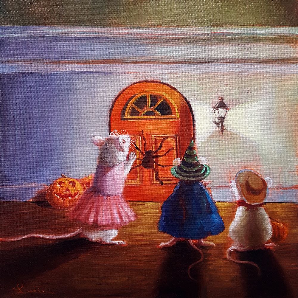 After Hour Trick or Treat art print by Lucia Heffernan for $57.95 CAD