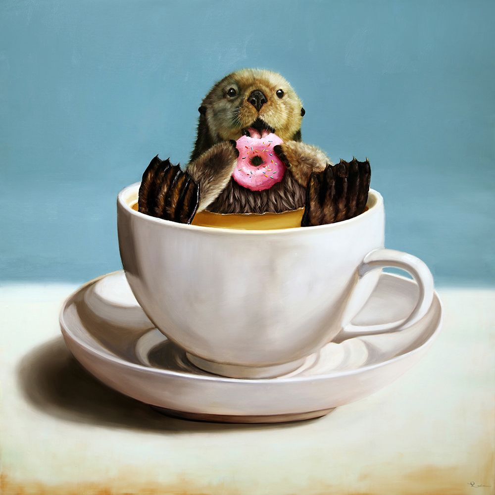 Otterly Delicious art print by Lucia Heffernan for $57.95 CAD