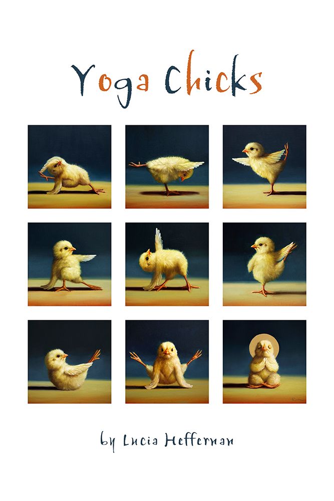 Yoga Chicks Collage art print by Lucia Heffernan for $57.95 CAD