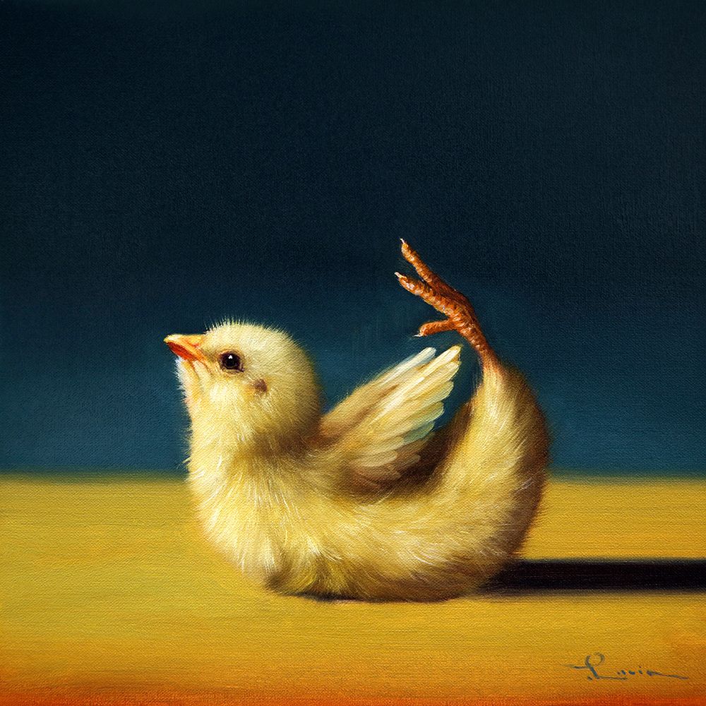 Yoga Chick Bow Pose art print by Lucia Heffernan for $57.95 CAD