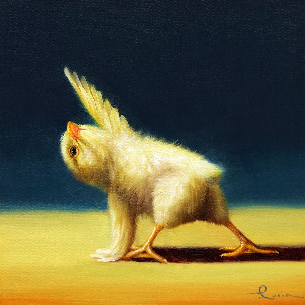 Yoga Chick Revolved Side Angle art print by Lucia Heffernan for $57.95 CAD
