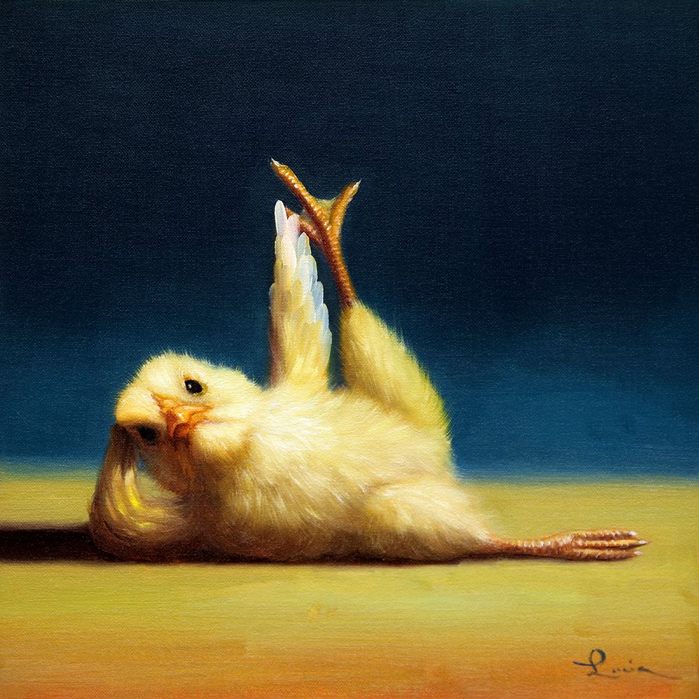 Yoga Chick Side Leg Lift art print by Lucia Heffernan for $57.95 CAD